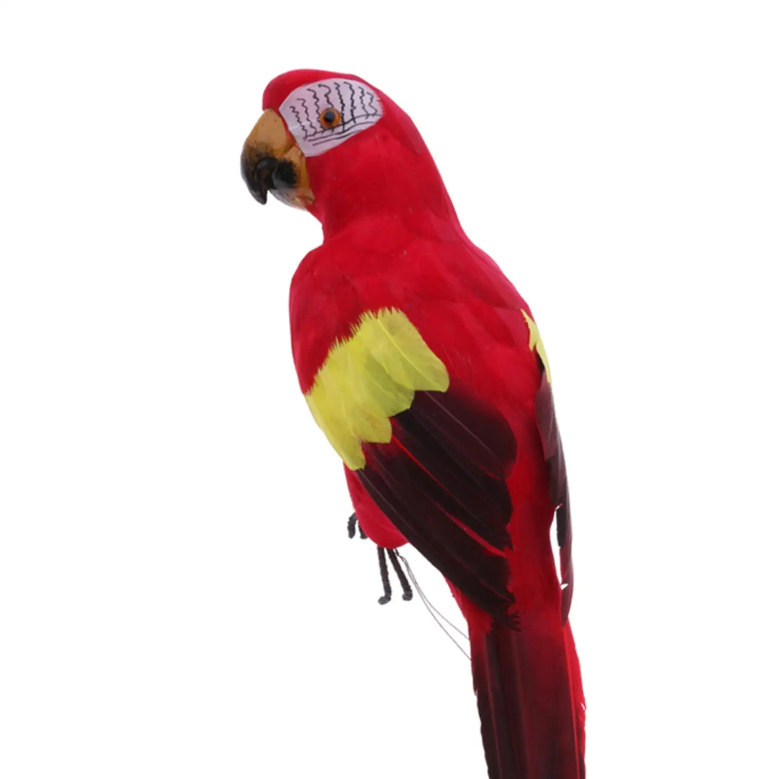Realistic Parrot Model Lifelike Artificial Birds Foam Feathered Bird Decoration for Home Garden Display