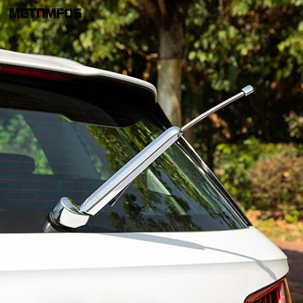 For Audi Q5 2018-2023 2024 2025 Chrome Rear Window Wiper Cover Trim Windshield Wash Strip Molding Trim Accessories Car Styling