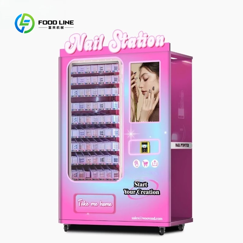 Smart Finger Nail Art  Vending Machine With 3D Nails Machine Vending Machine for Shopping Mall