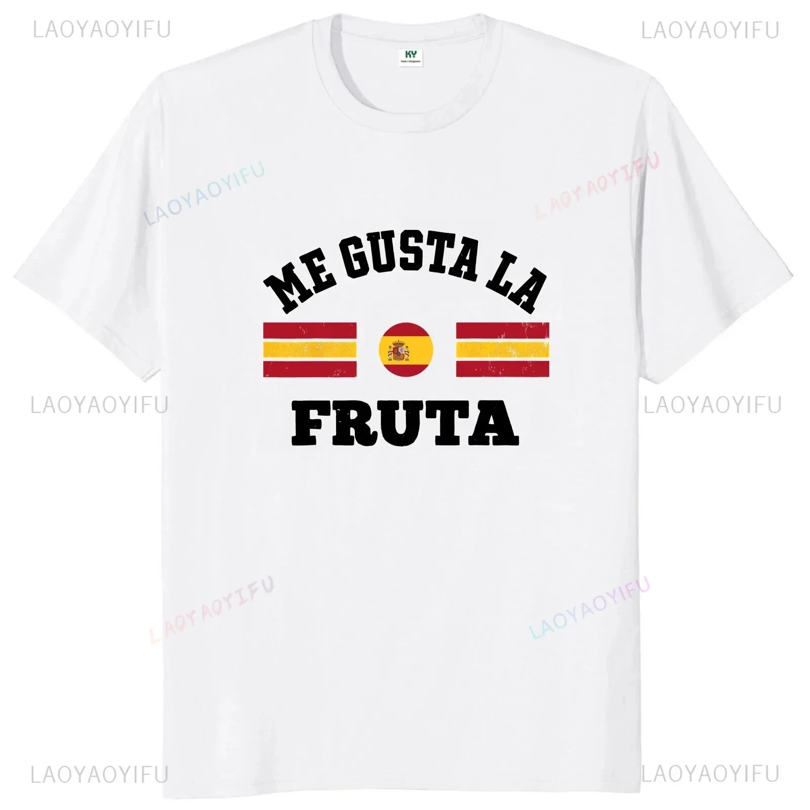 Me Gusta La Fruta T Shirt Me Mola Ique Pacha  funny Printed Soft Unisex O-neck T-shirt for Men Women Short Sleeve Tee 2024summer