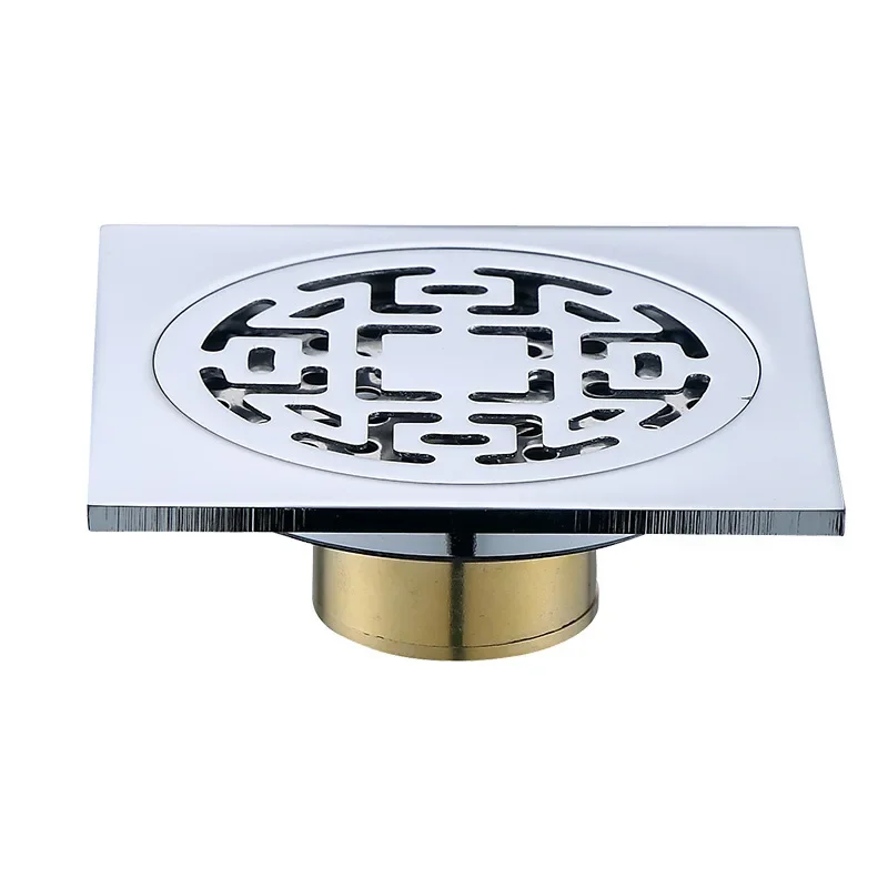 Metal Floor Drains odor-proof siphon sink drain hair trapper steel trap for shower Kitchen Balcony washing machine Hardware