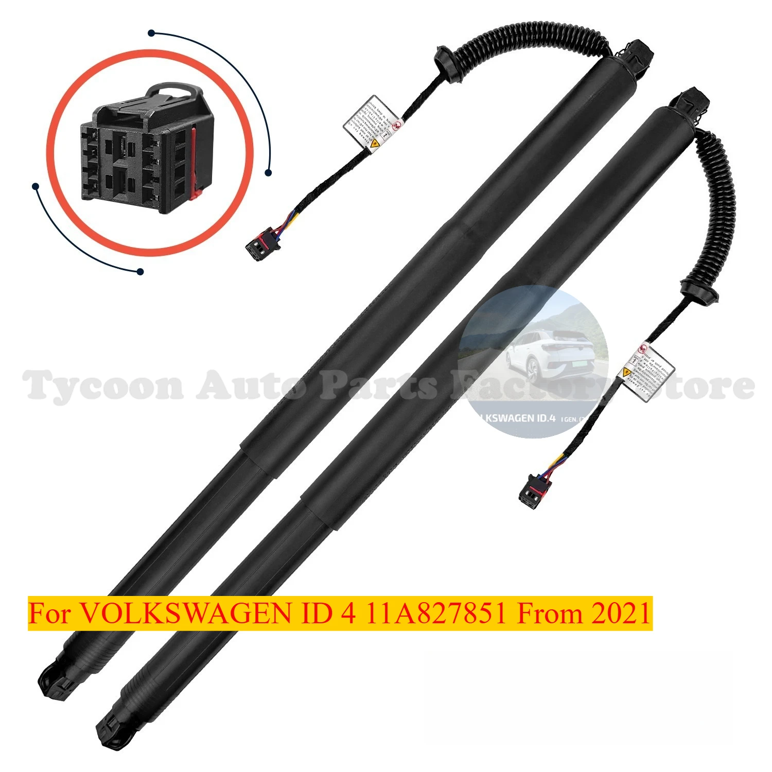 

Electric Tailgate Strut Actuator Set For VOLKSWAGEN ID 4 11A827851 From 2021 Car Parts