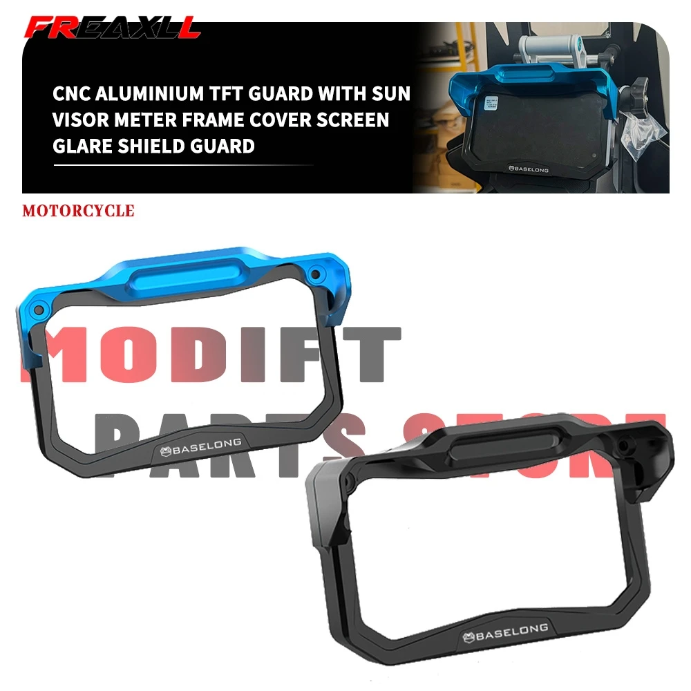 TFT Guard with sun visor For CFMOTO 450 MT 450 450MT Ibex 450 Ibex450 2024 2025 2026 Meter Frame Cover Screen Glare Shield Guard