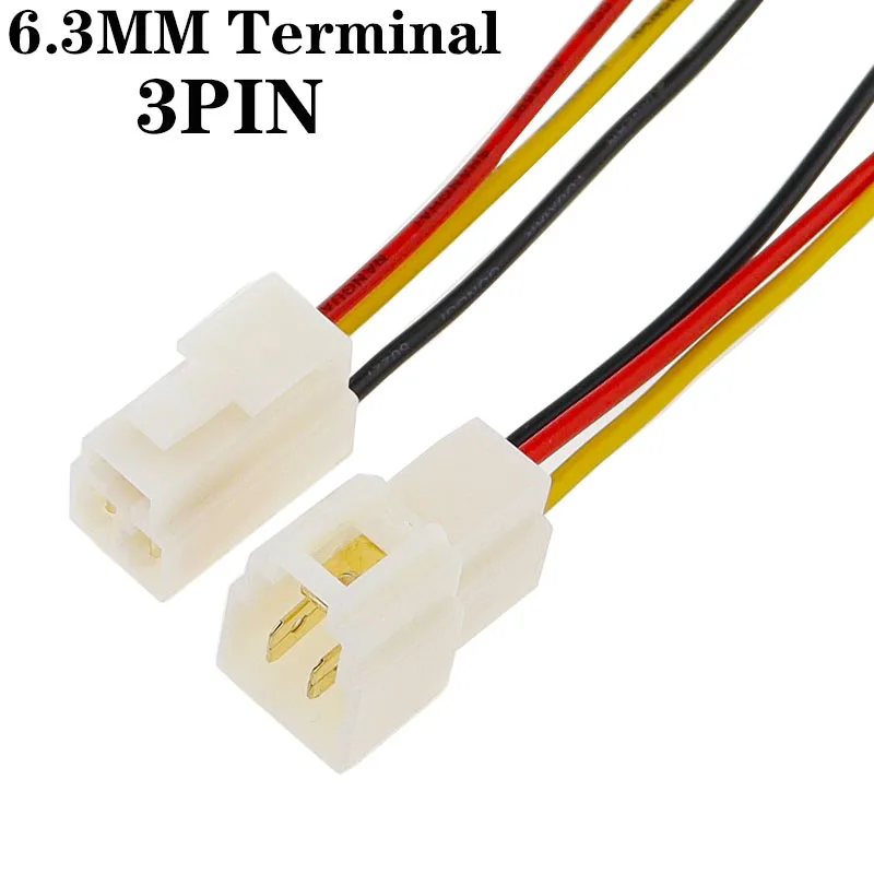 1 Set 1 2 3 4 6 8 9 Pin 6.3mm Electric Vehicle Connector High Current Equipment Wiring Harness Male Female Plug Car Butt Joint