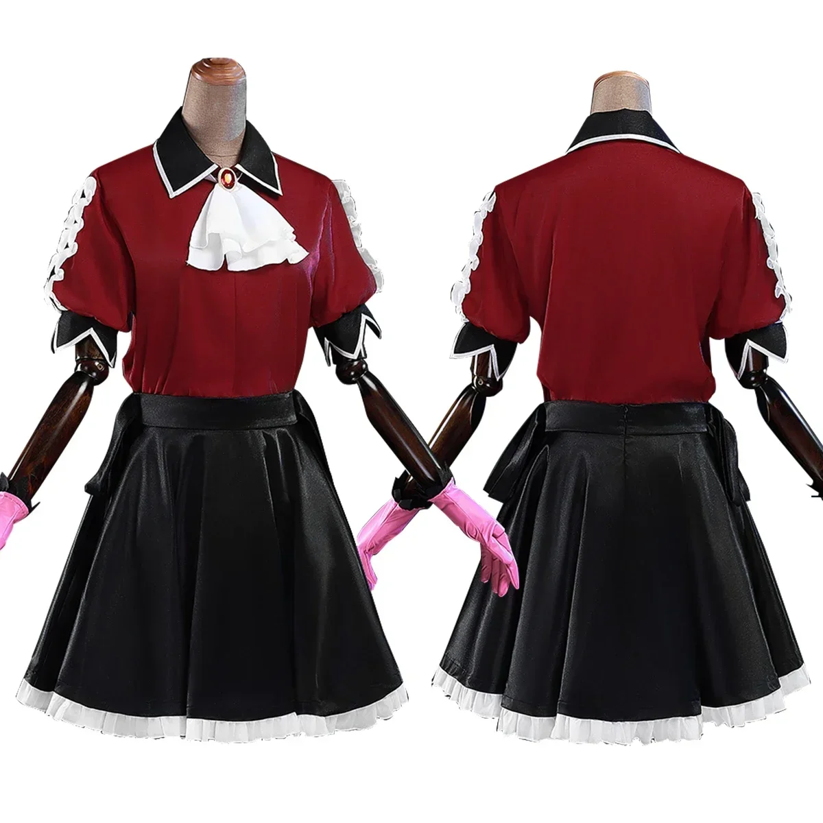 

Cosplay OSHI NO KO Anime Arima Kana Cosplay Costume perruque chemise jupe Rose Net fibre synthétique Halloween noël