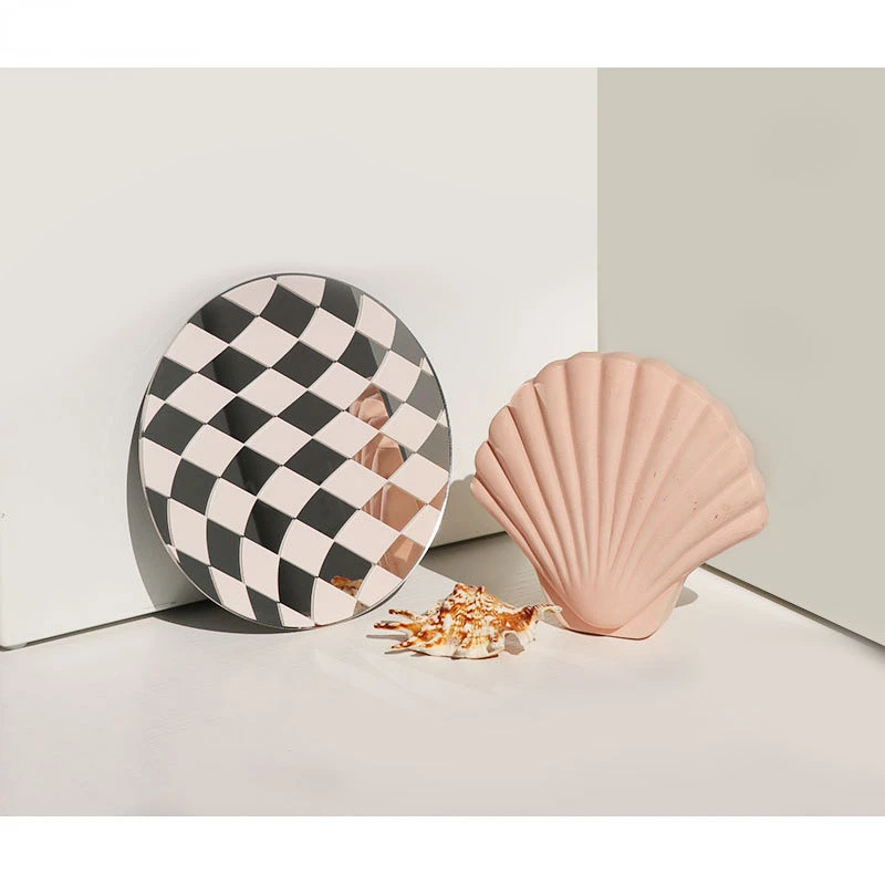 Ins Photo Props specchio acrilico scacchiera Swing Shot puntelli decorativi ornamenti Desktop di moda