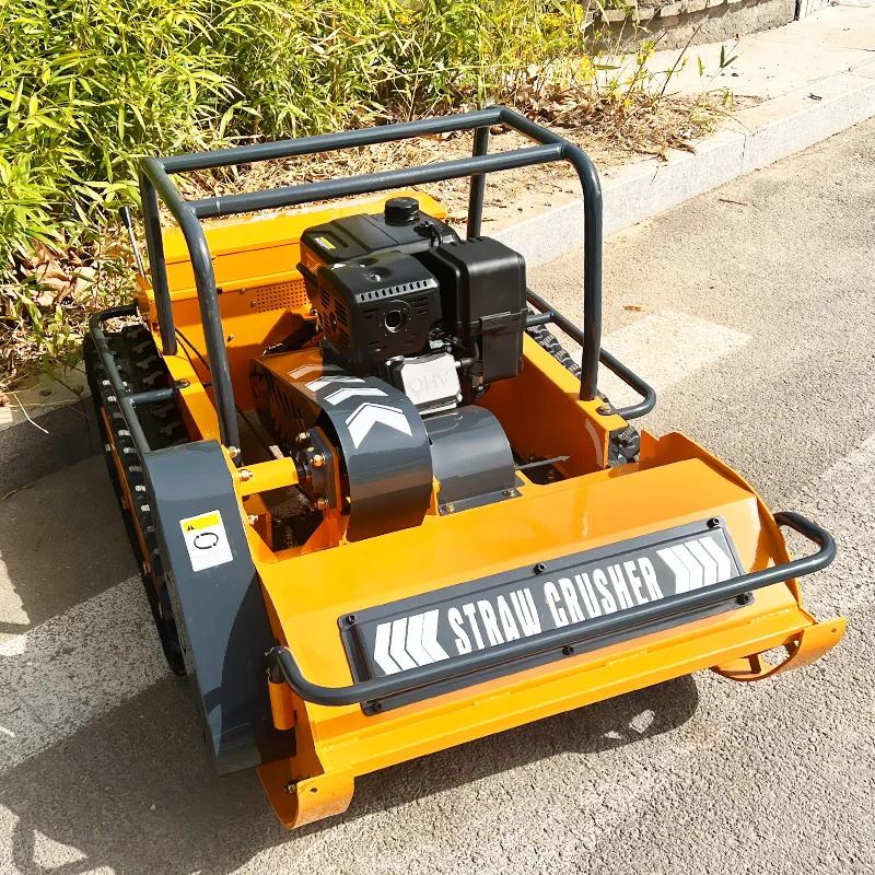 Customizable track-type 1000mm zero-turn mower with wireless remote control for smooth operation