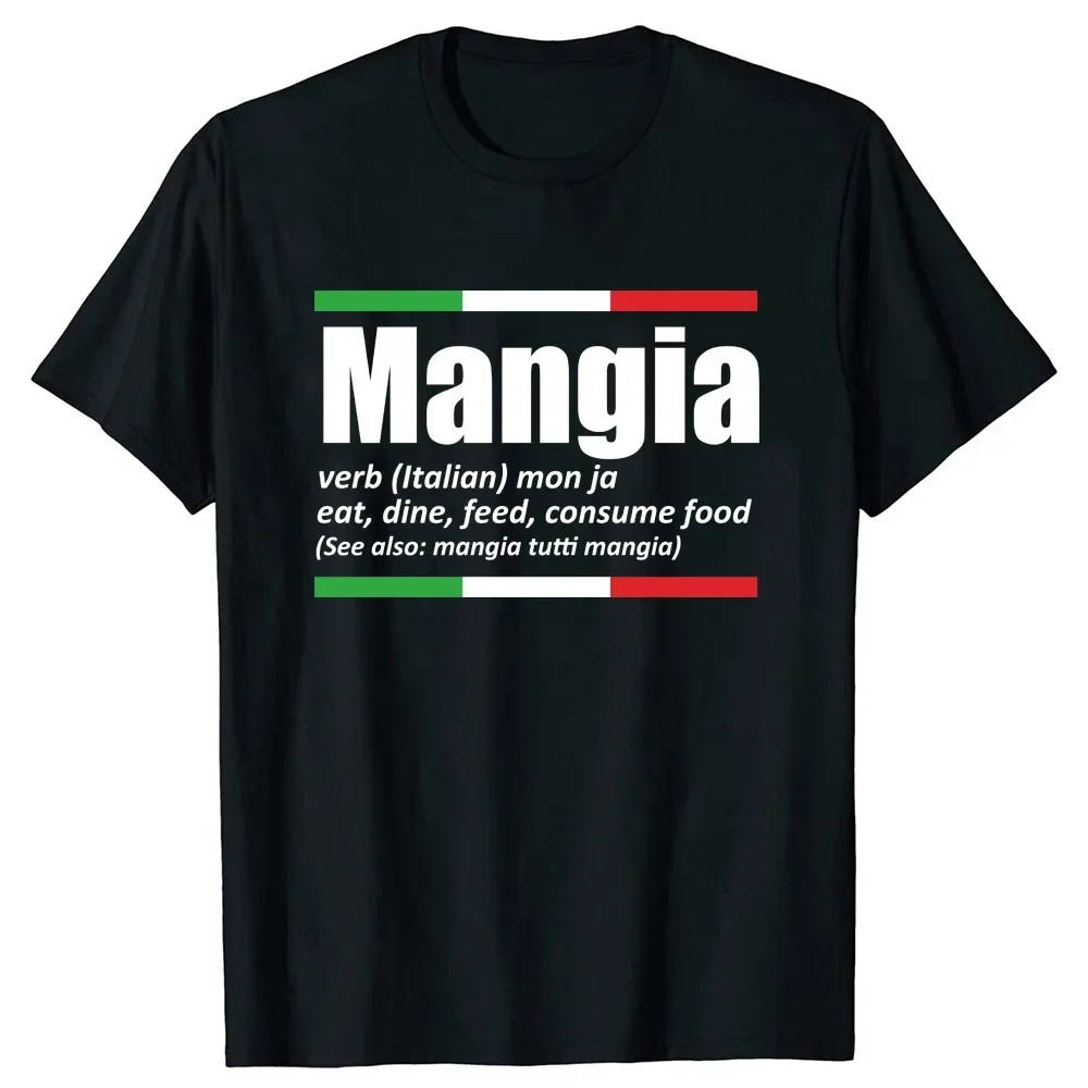 2024 Italy Humor Shirt Brand Design T Shirts Cotton T Shirt for Men Casual Short Sleeve Italian Slang Funny Sayings TShirt