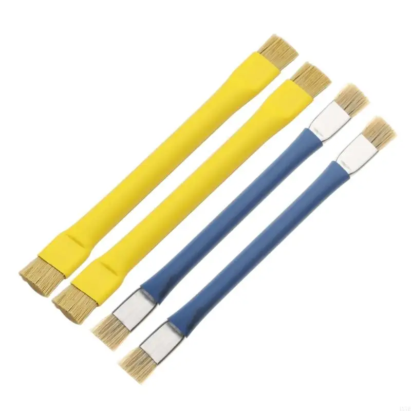 

4X7E 2 Pack Lab Cleaning Anti Static ESD Brush Set Suitable for Mobile Phone Keyboard Tablet PCB BGA Repair Soldering 2 Color