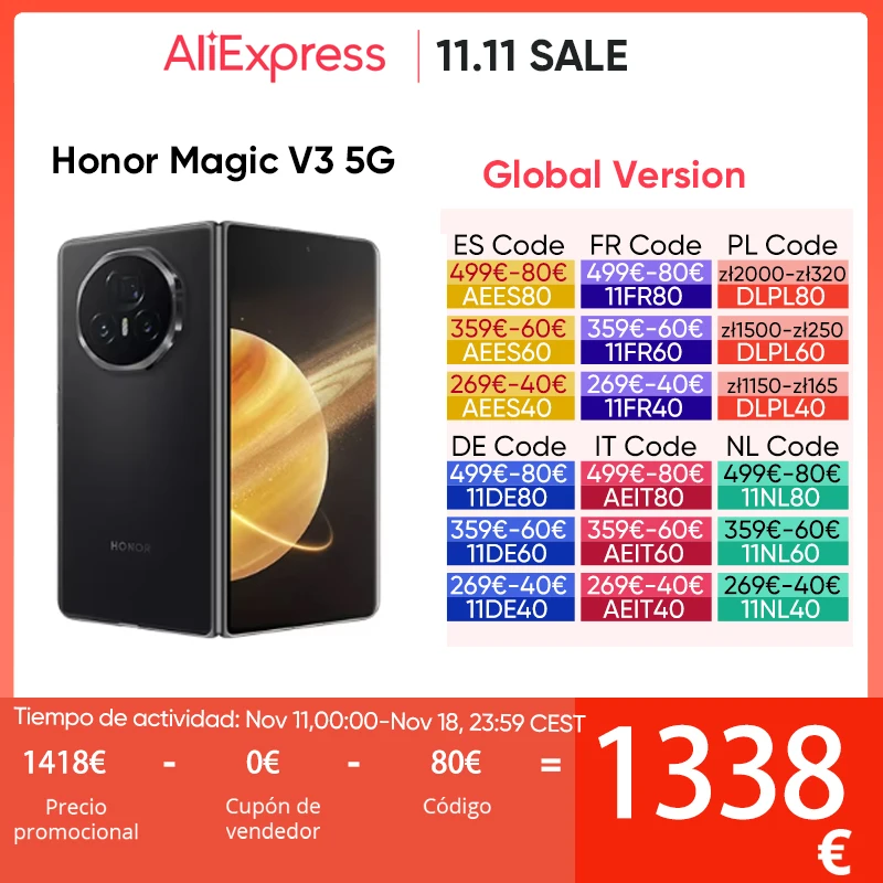 Honor Magic V3 5G pieghevole | 7.92 \