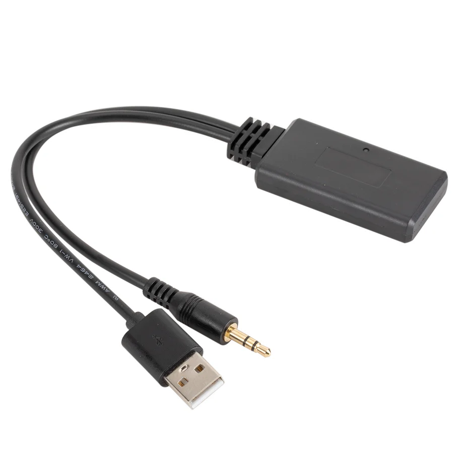 Grwibeou Universal Auto Drahtlose Bluetooth Empfänger USB 3,5 Mm Aux Media Bluetooth 5,0 Musik-Player Audio Kabel Adapter Für BMW