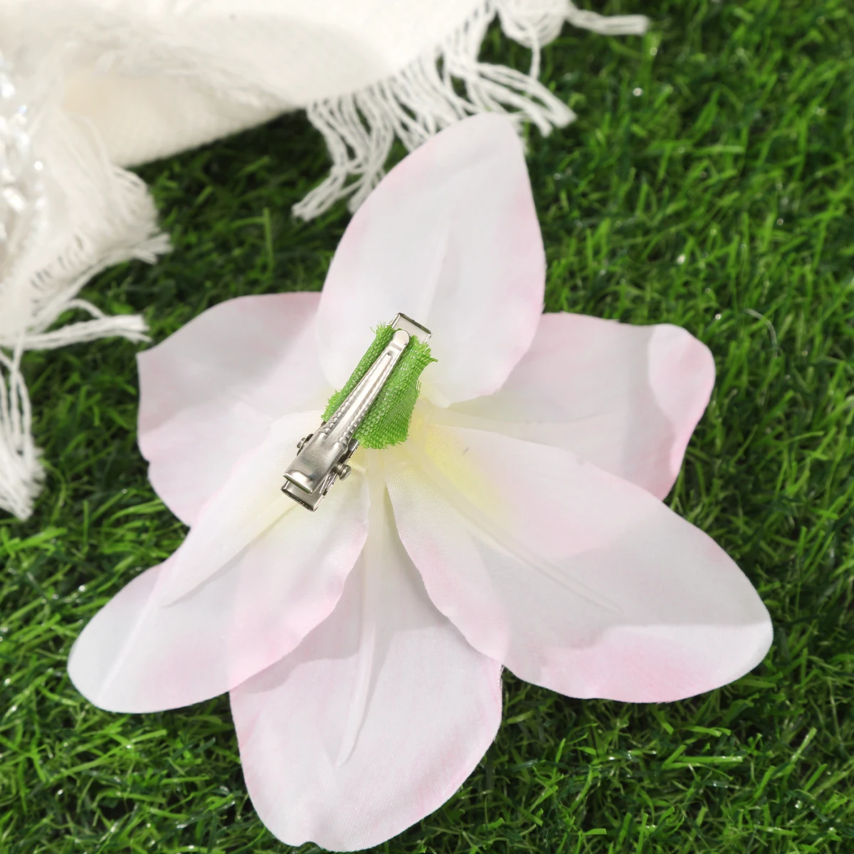 Simulated Flower Hair Clip Pink Seaside Holiday Hairpin Side Clip Styling Hair Accessories Korean Temperament Hairpin