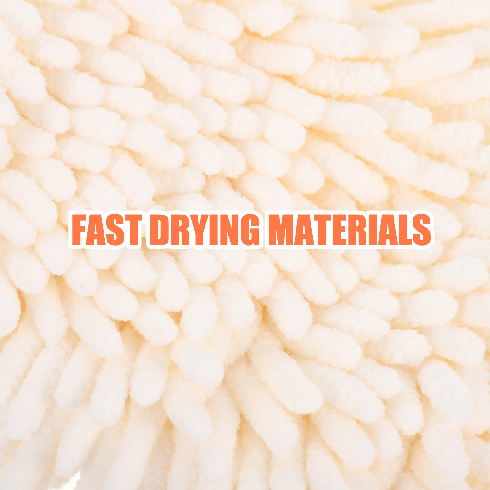 

Chenille Hand Towel with Hanging Loop Absorbent Fast Drying Comfortable for Bathroom Kitchen Living Room Home Supplies