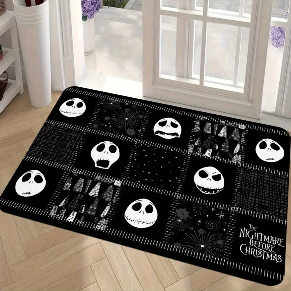 1 x Mother's Day Skeleton Jack Water Absorbent Non-slip Soft Bathroom Floor Mat, Floating Window Door Mat, Floor Mat, Mat