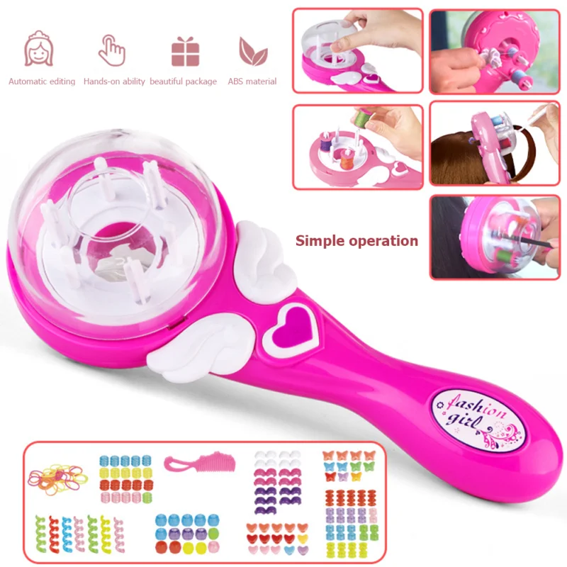 Girls Electric Automatic Hair Braider Machine DIY Hairstyle Tool Twist Knitting Machine Hair Decoration for Kids Girls Toys Gift