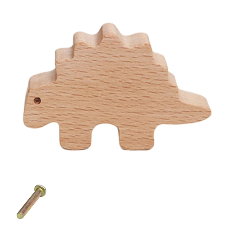 Wardrobe Knob Dinosaur Cabinet Drawer Handle Cupboard Pulls Furniture Decorative Handle for Girl and Boy Room