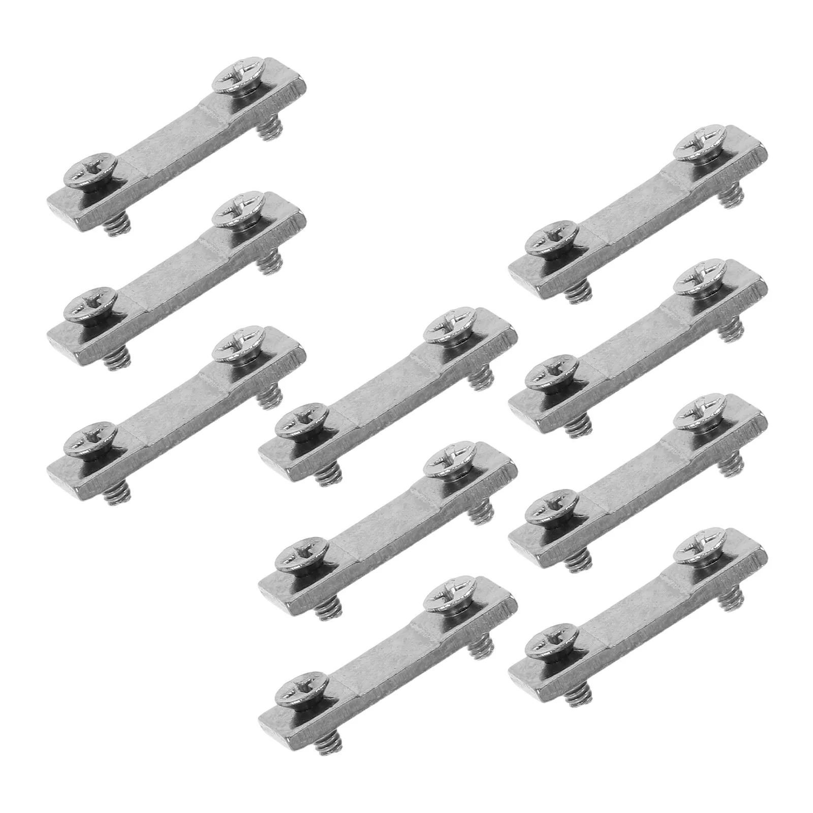 10Sets Vernier Caliper End Stop Plate Single Pressure Clamp Tail Limit Plate 9Mm Hole Spacing Metal Plastic Precision Measuring