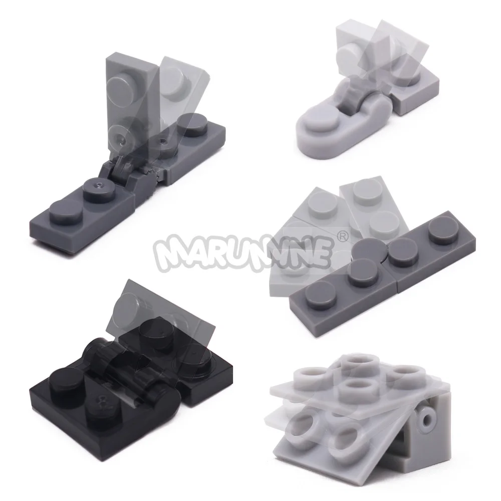 MARUMINE MOC Blocks Changeover Catch 60 Stück drehbare Bausteine, Scharnierplatte, kompatibel mit 2429 44301 60478 63868 48336 – Detail 6