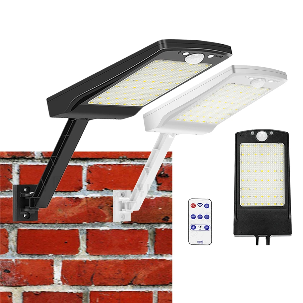 

Led Solar Light gutter solar lights PIR Motion Sensor With Remote Control Street Waterproof outside Wall light%