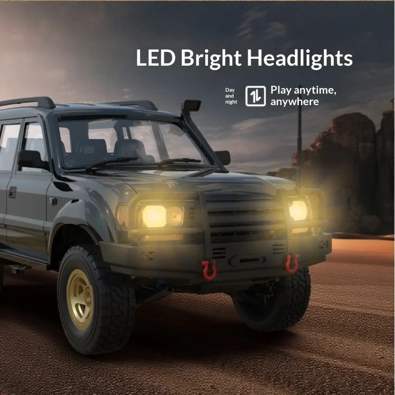 Wpl D54 1 16 Scale 4Wd Rc Off Road Car Full Proportional Control Led Headlight Hobby Vehicle For Rc Enthusiasts