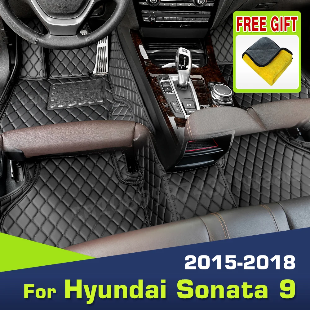 

Автомобильные коврики для Hyundai Sonata 9 2015 2016 2017 2018, автомобильные подушечки для ног на заказ, автомобильный ковер, аксессуары для интерьера