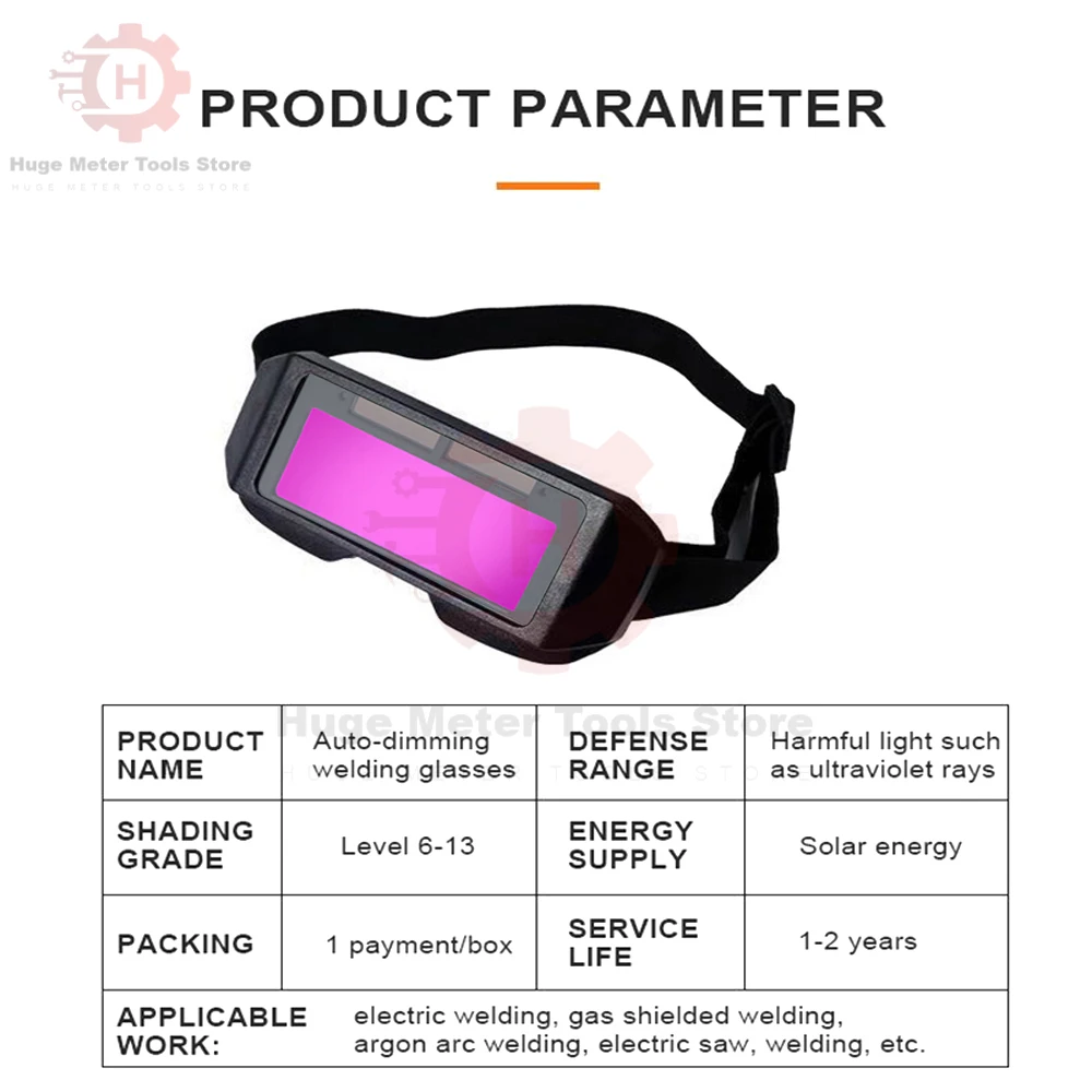 Solar Powered Welding Helmet Auto Darkening Welding Goggles LCD Welder Glasses for Welding Masks EyeGlasses Accessories