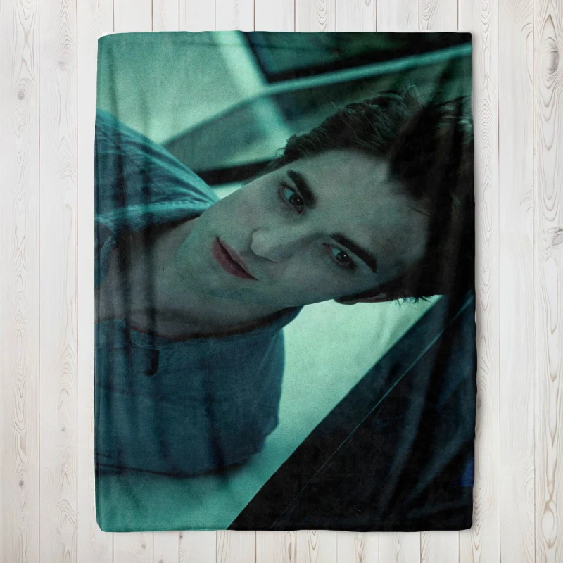 130x150cm Edward Cullen Retro 90 Homage Twilight Blanket Robert Pattinson Wool Throw Blankets Airplane Travel Soft Warm Bedsprea