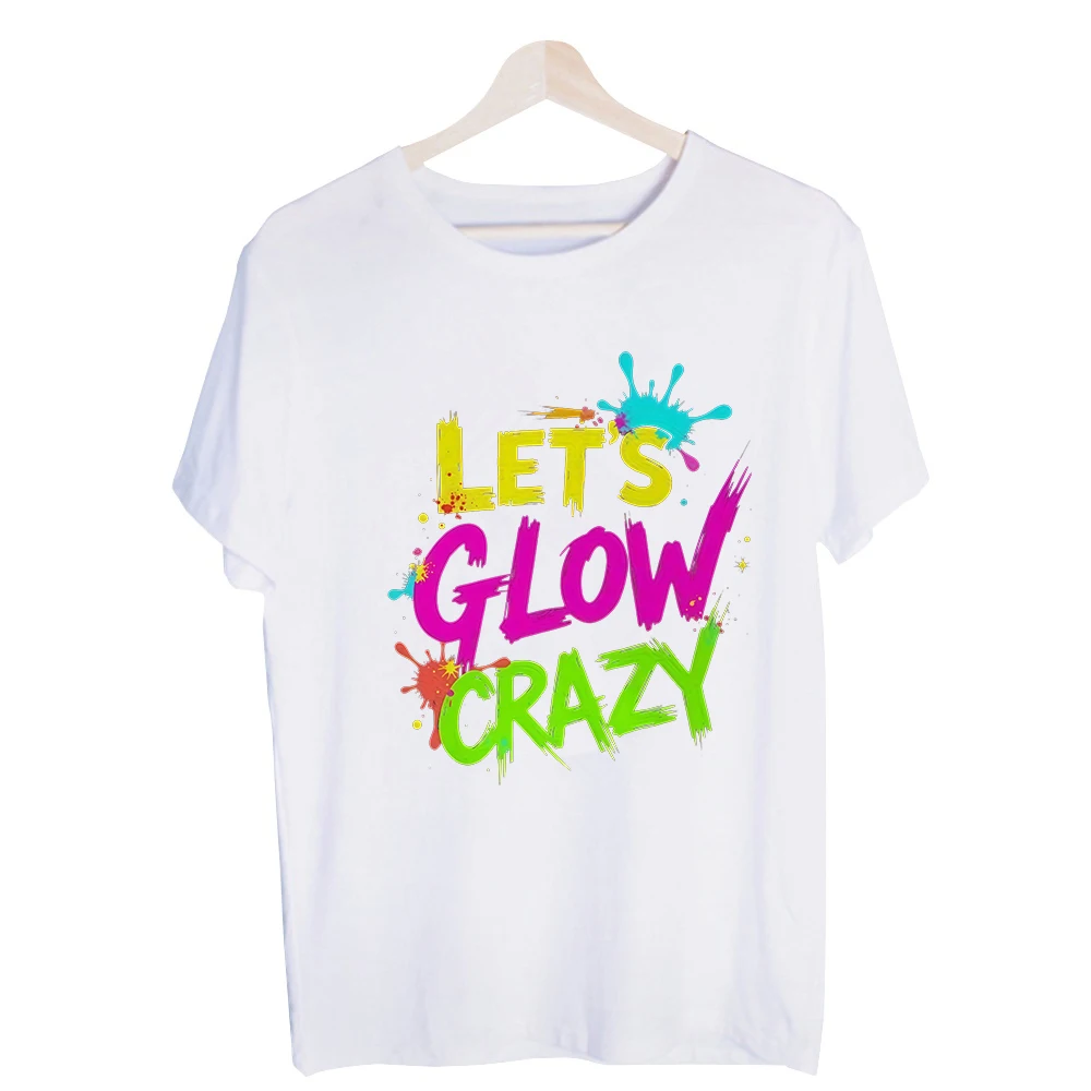 Men's Neon Paint Splatter Letter Print Graphic Tee, Short Sleeve Crew Neck T-Shirt for Party and Festival Outfits