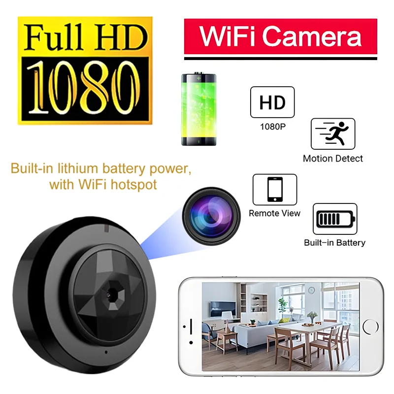 1080P HD Wi-Fi монитор камера удаленное беспроводное обнаружение движения мобильный телефон удаленная инфракрасная камера ночного видения с точкой доступа Wi-Fi