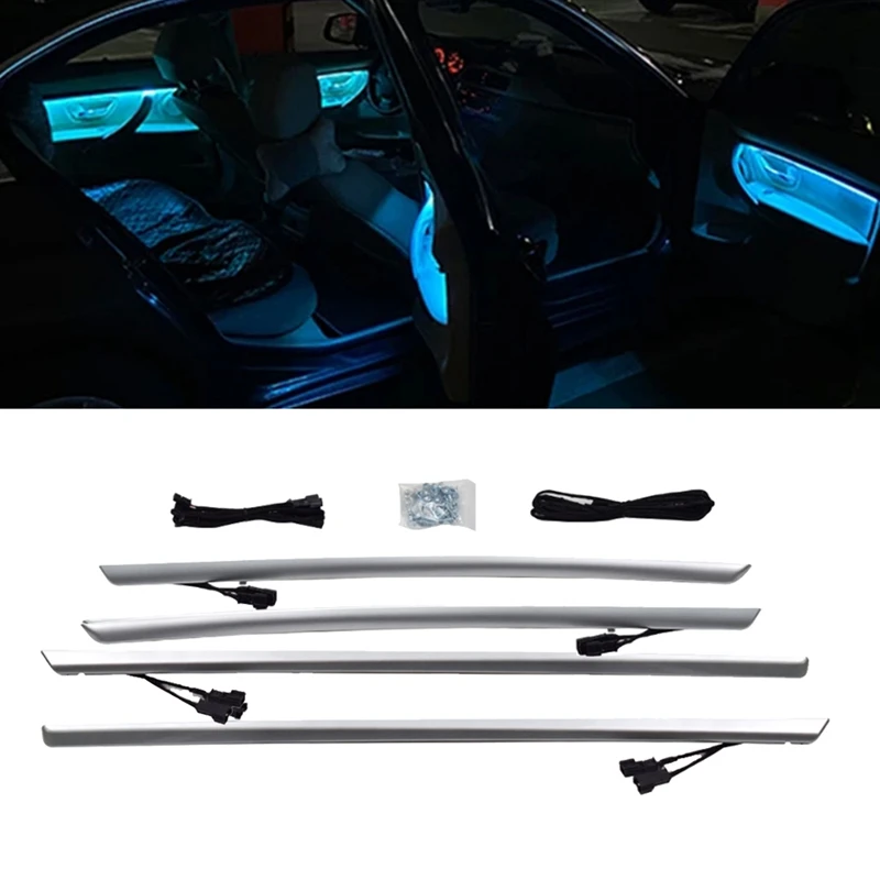 Car Neon Interior Door Dual Color Ambient Lights Decorative Lightings Strip LED Lights For BMW 3 Series F30 2012-2018