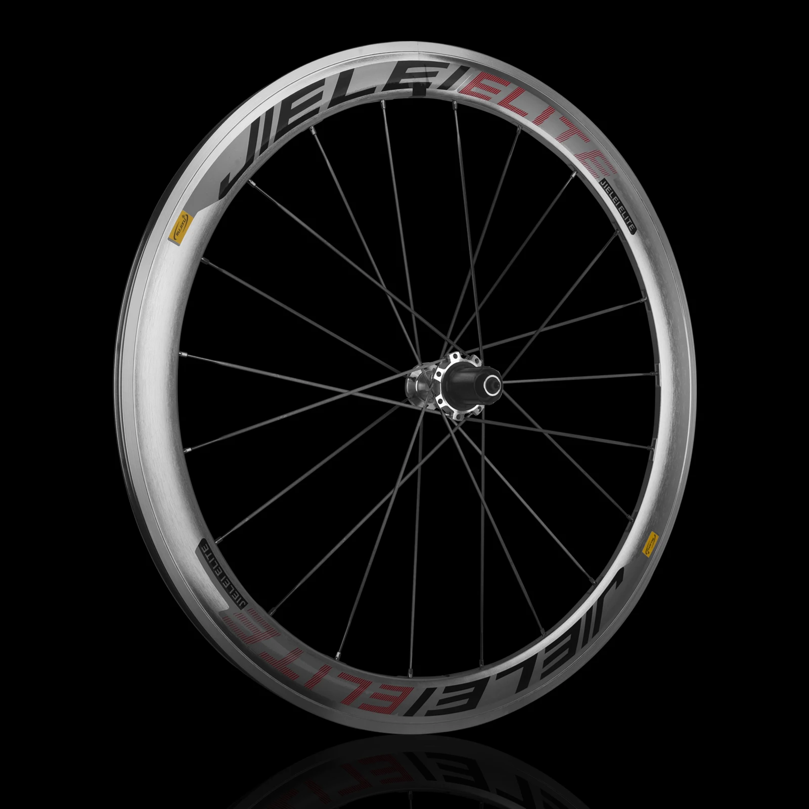 RUJIXU 700C Silberner Fahrrad-Laufradsatzrahmen, Straßenradpaket, V-Cdisc-Bremse, Rückenbremse, gerades festes Getriebe, 700C, 30 mm, 40 mm, 50 mm – Detail 17