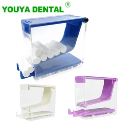 Dental Cotton Roll Dispenser Holder White Blue Purple Color Cotton Roll Storage Box Placing Case Dentistry Laboratory Supplies