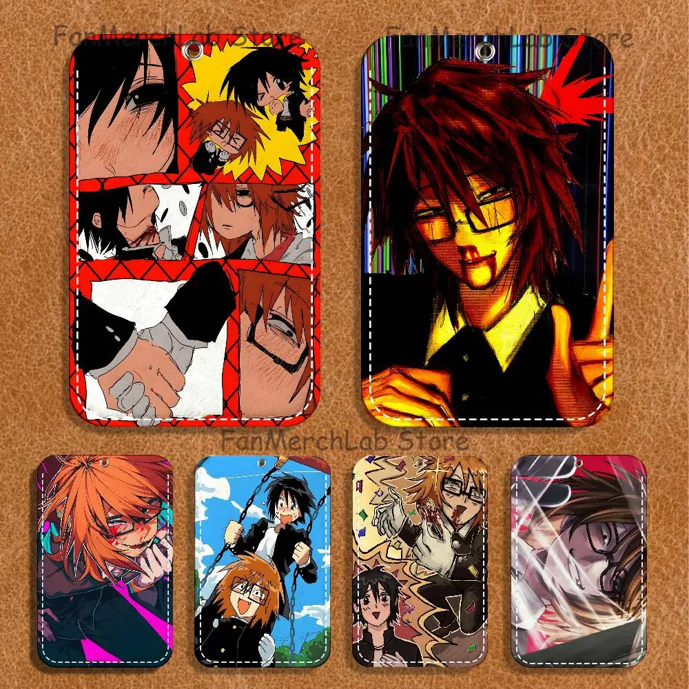 

R-Ranfren Anime R-Randal F-FriendES Holder Keychain For Bank Business Work Card Holder Student Card Protective Case Bus Card