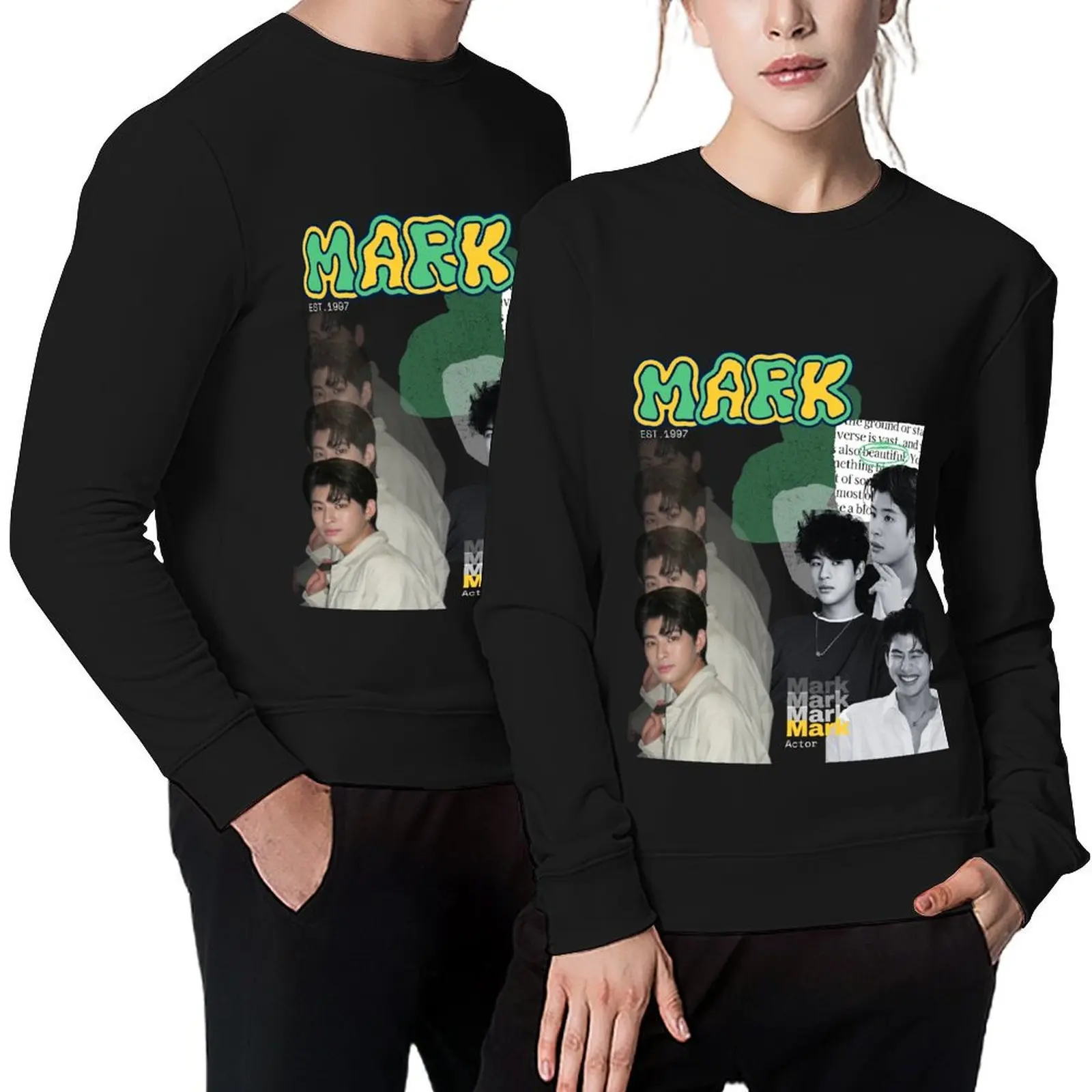 

BL actor Mark Pullover autumn jacket men mens clothing aesthetic clothing korean clothes sweatshirt for men