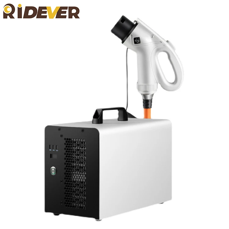 Ridever Dc Charger Ev Ac 220V DC 750V 7Kw 0-11Ah Portable Charging Set Ev Dc Fast Charger