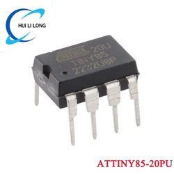 ATtiny85-20PU DIP-8 ATTINY85 DIP8 85-20PU ATTINY85-20 20U TINY85 DIP microcontrolador AVR de 8 bits Chip IC nuevo Original