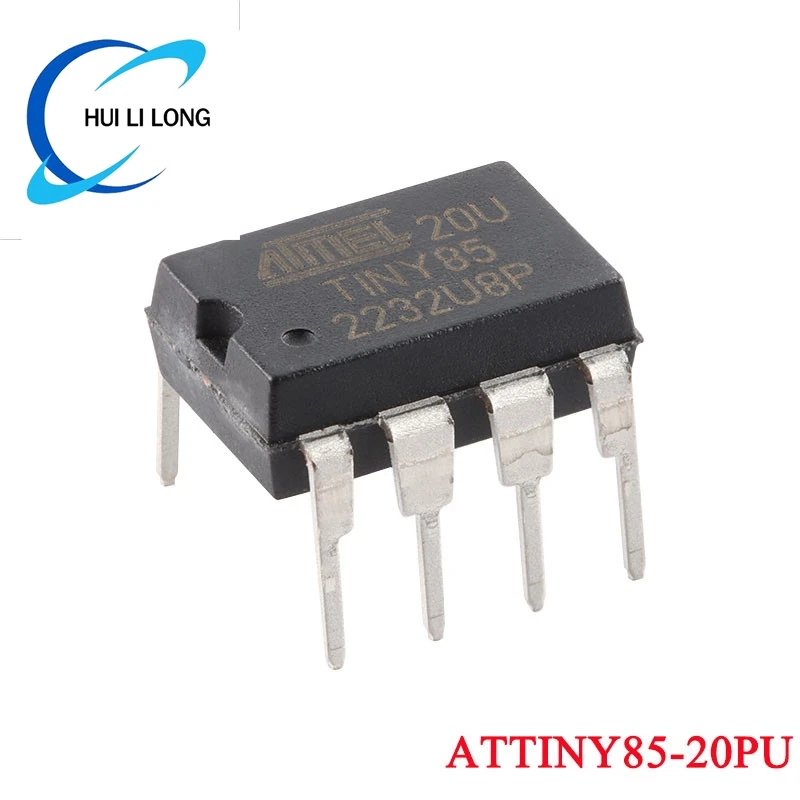 ATtiny85-20PU DIP-8 ATTINY85 DIP8 85-20PU ATTINY85-20 20U TINY85 DIP 8-bitowy układ mikrokontrolera AVR IC nowy oryginał