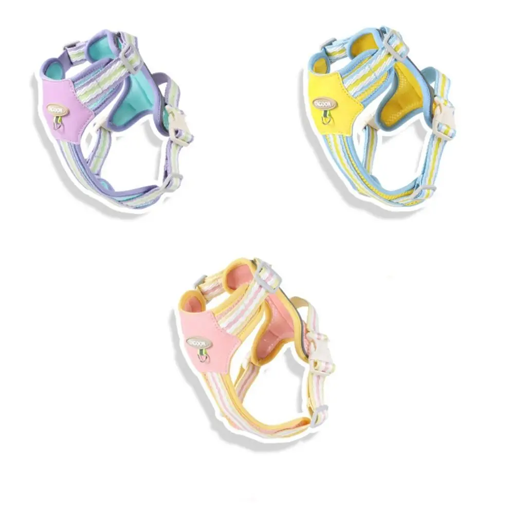 

Lightweight Breathable Dog Harness Leash Set Adjustable Reflective Pet Collar Rope Soft Cute Pet Chest Strap Vest Chihuahua