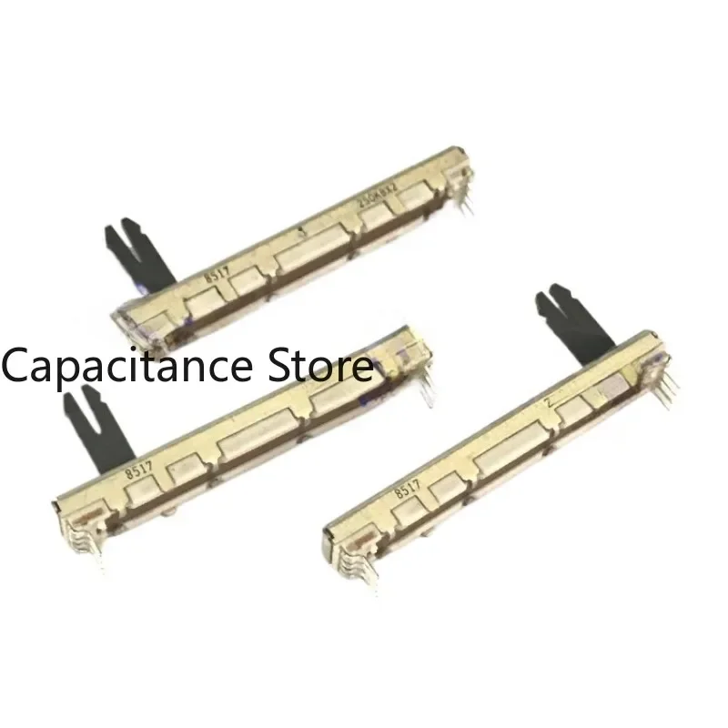 

5PCS 6 cm slide potentiometer duplex B250K with midpoint amplifier volume fader 8 pins