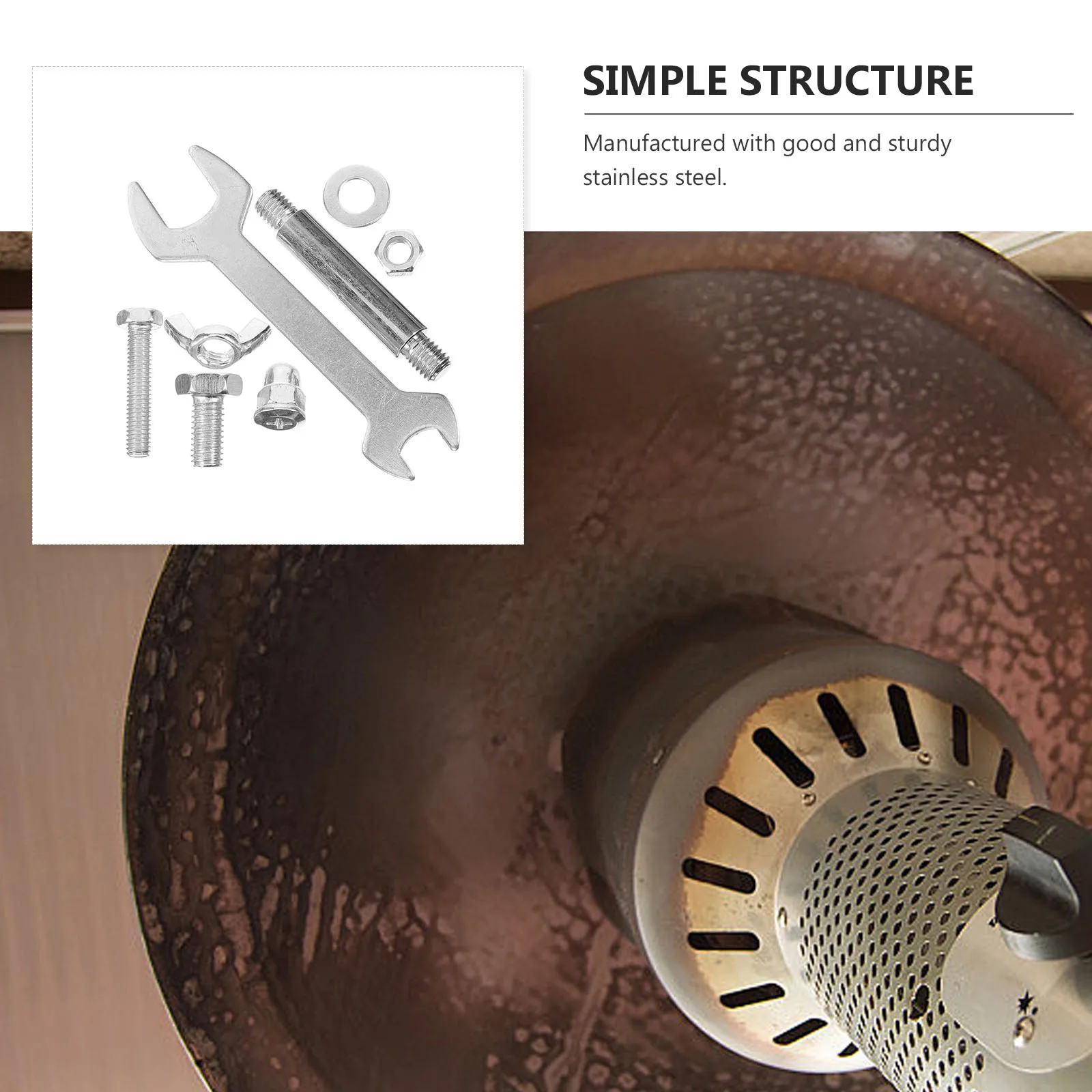 

1Set Heater Accessories Stainless Steel Screw Bolt Kit for Easy Patio Heater Installation Outdoor Use Hardware Set for Heaters