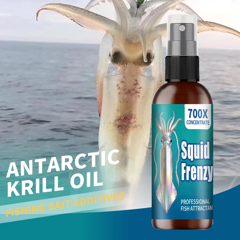 Squid Multi-Effect Fishing Liquid,Specially Designed,Quickly Stimulate Squid Hunger Professional Fishing Liquid Squid Attractant