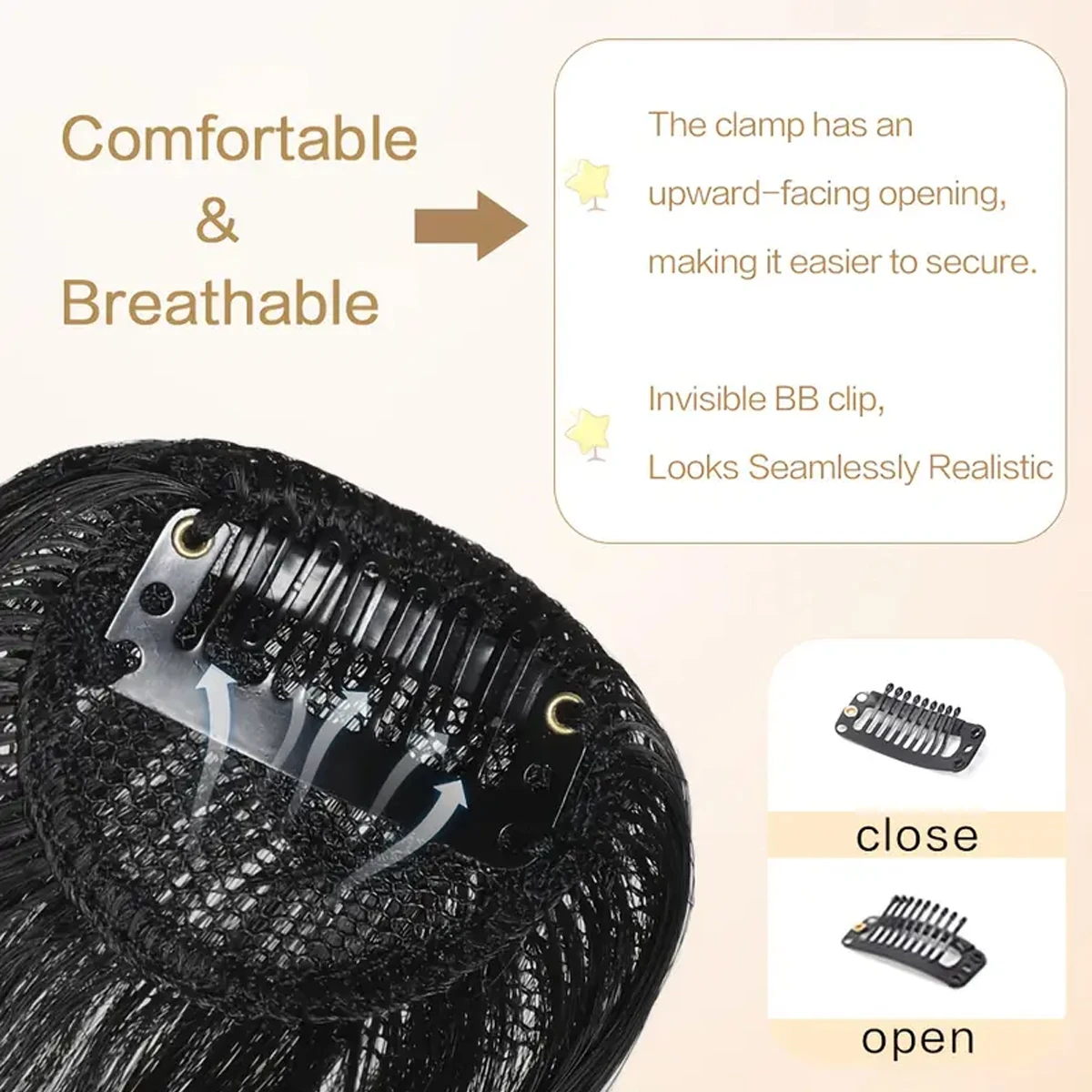 Thumbnail 2 - #62 Trending Clip-In Fringe Bangs Right Now