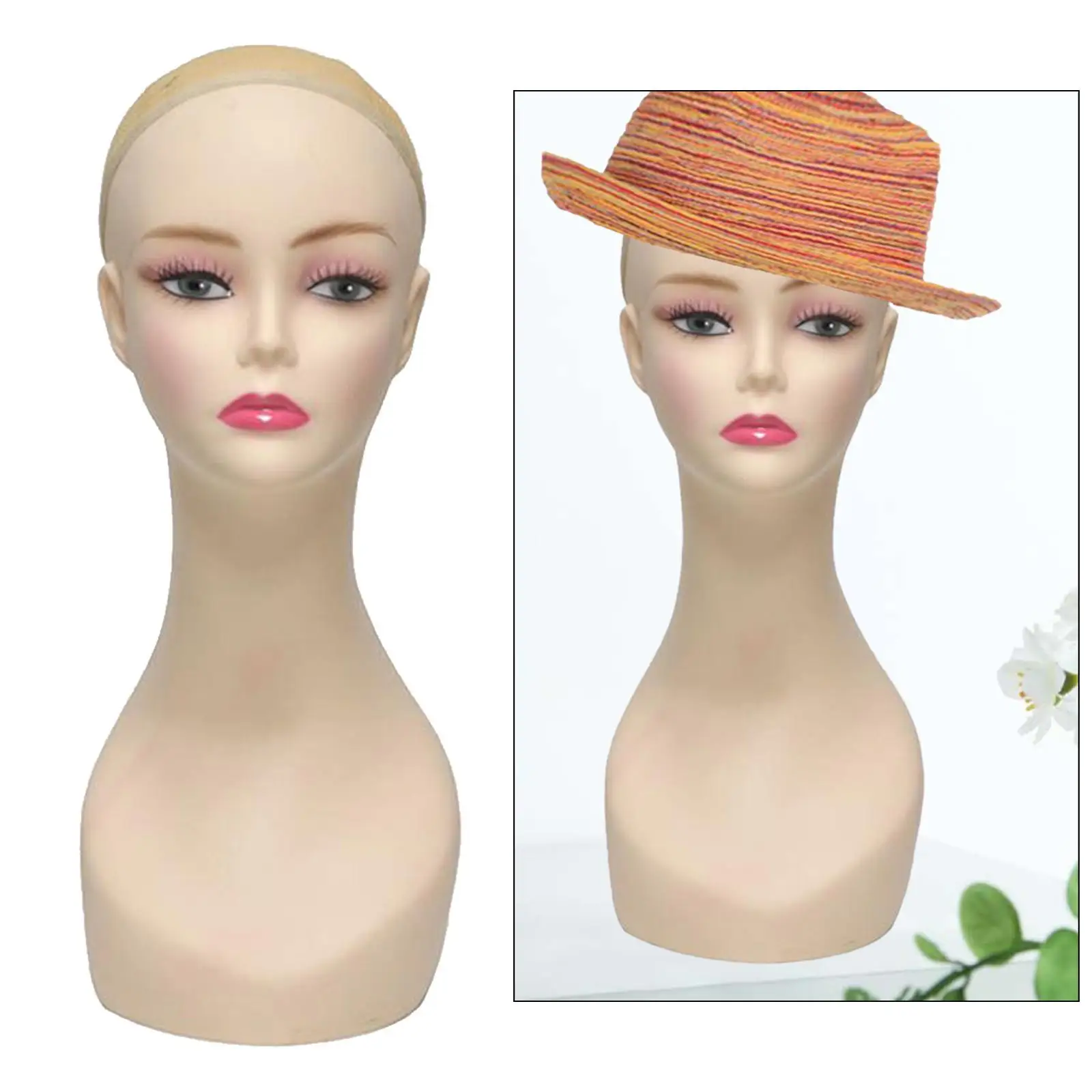 

Женская голова манекена, профессиональная голова парика для шарфов, ожерелья, очков