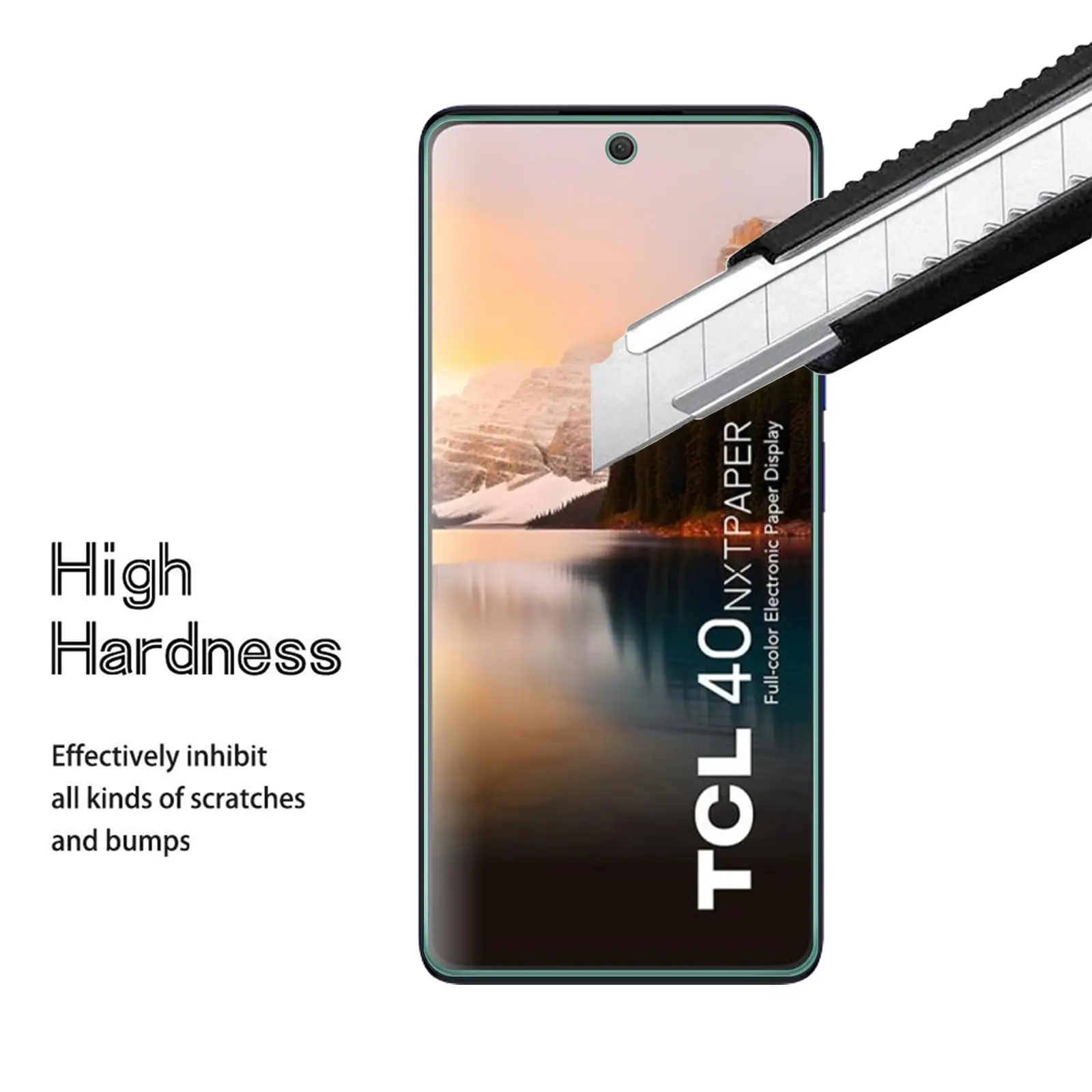 Screen Protector For TCL 40 NxtPaper 4G 6.78inch, Tempered Glass HD Crystal 9H Anti Scratch Case Friendly High Aluminum
