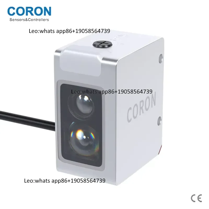 KR-W240 Optical Sensor 4-Digit Red LED Display Segment Color Mark Detection NPN Switch Output 30-240mm IP64 12-24VDC