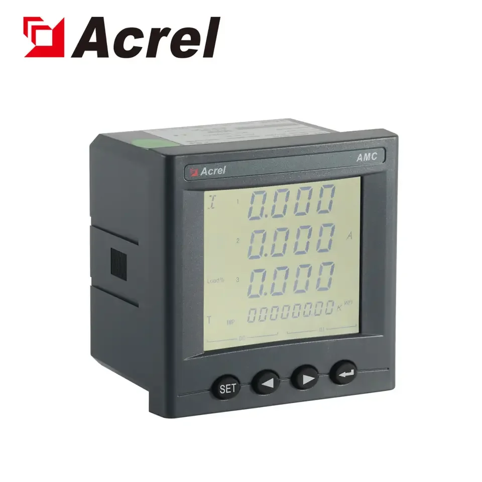 

Acrel AMC96L-E4/KC Flush Mounted 96*96mm Panel Size 4DI/2DO Electricity Power Quality Analyzer for Telecom Tower Station