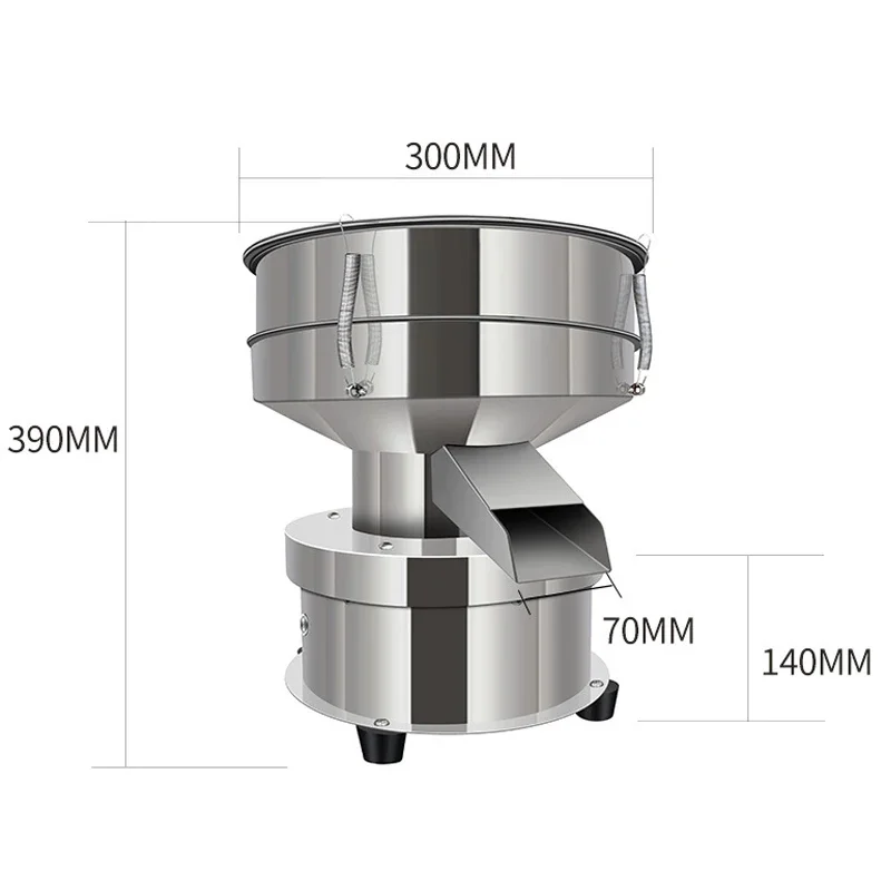 Vibrating Screen Small Stainless Steel Sieving Machine 50w Powder Sieve Chinese Medicine Flour Electric Sifting Machine