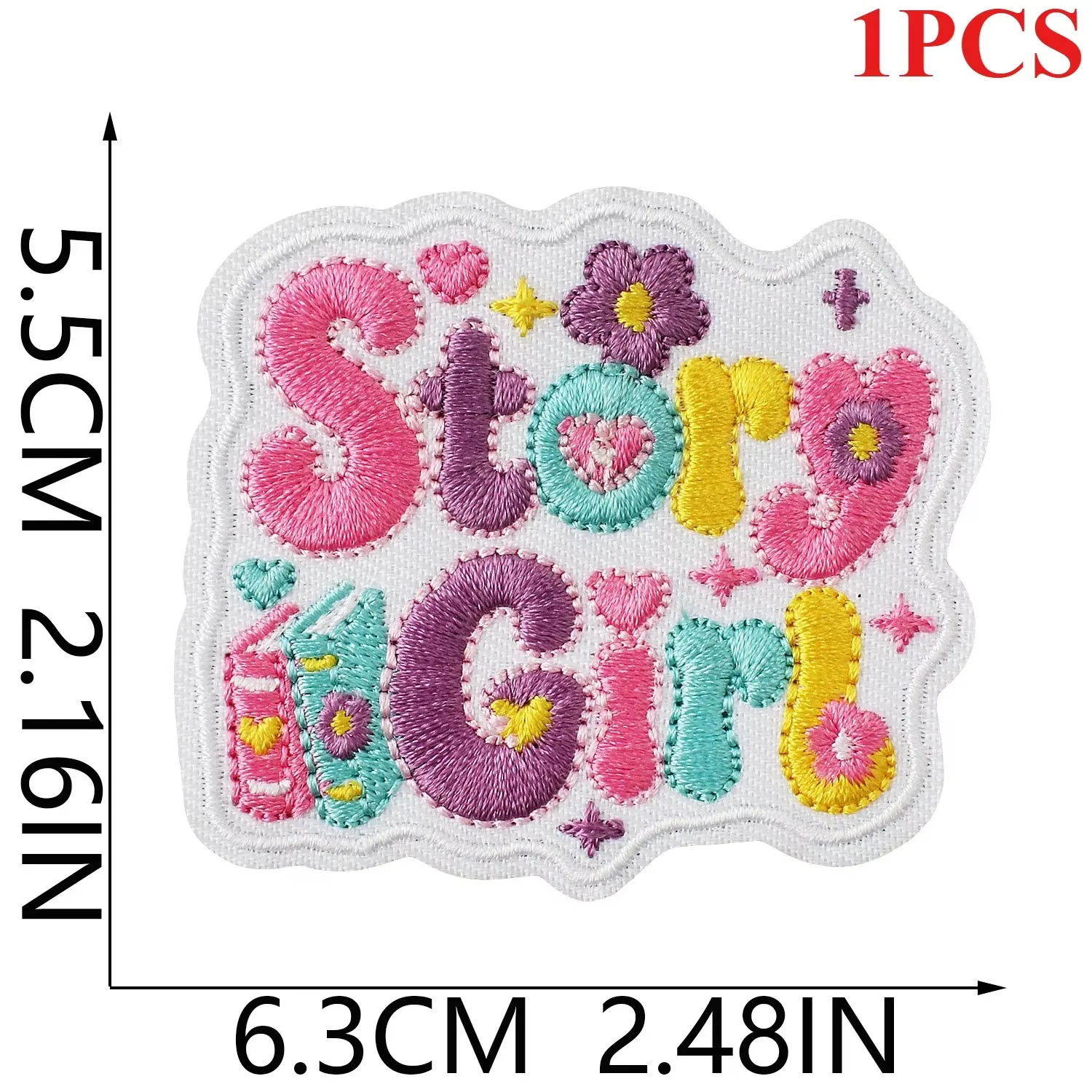1Pcs Cute Closed for Reading Embroidered Patch, Iron on Bear Cat Book Coffee Applique for DIY Jackets Bags Sewing Craft