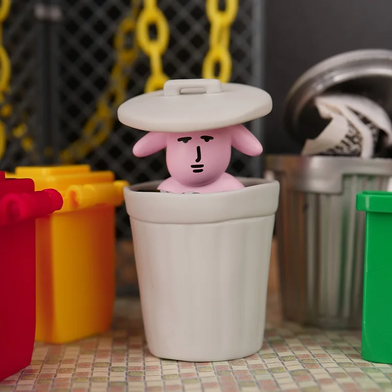 Różowy Królik Abstrakcyjna Seria Mini Blind Box Figurka Zabawka Śmieszny Prezent Dla Przyjaciół Nietypowe Królicze Zabawki Kolekcjonerskie Modny Blind Box