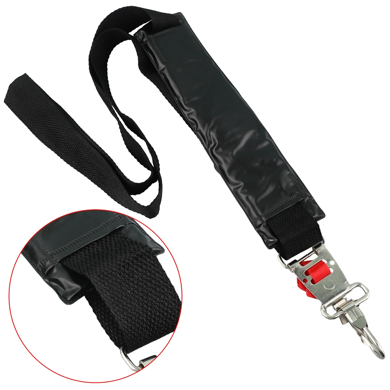 Single Adjustable Harness Strap For Brushcutters Featuring Quick Release Buckle And 2445 Replacement Fit Specifications